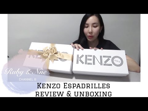 Kenzo Espadrilles Review + Unboxing // KENZO 帆布便鞋 + 拆礼盒惊喜