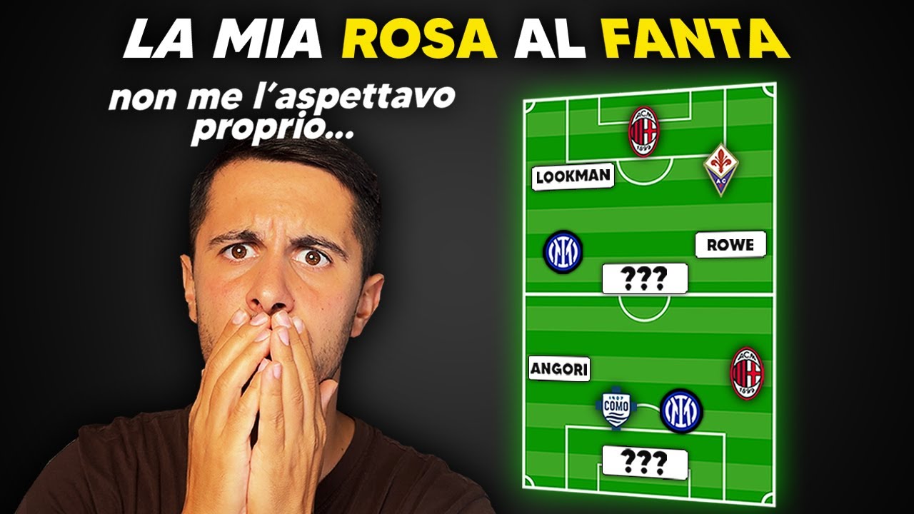 Un’asta Fantacalcio Maledetta | La mia Rosa 25/26