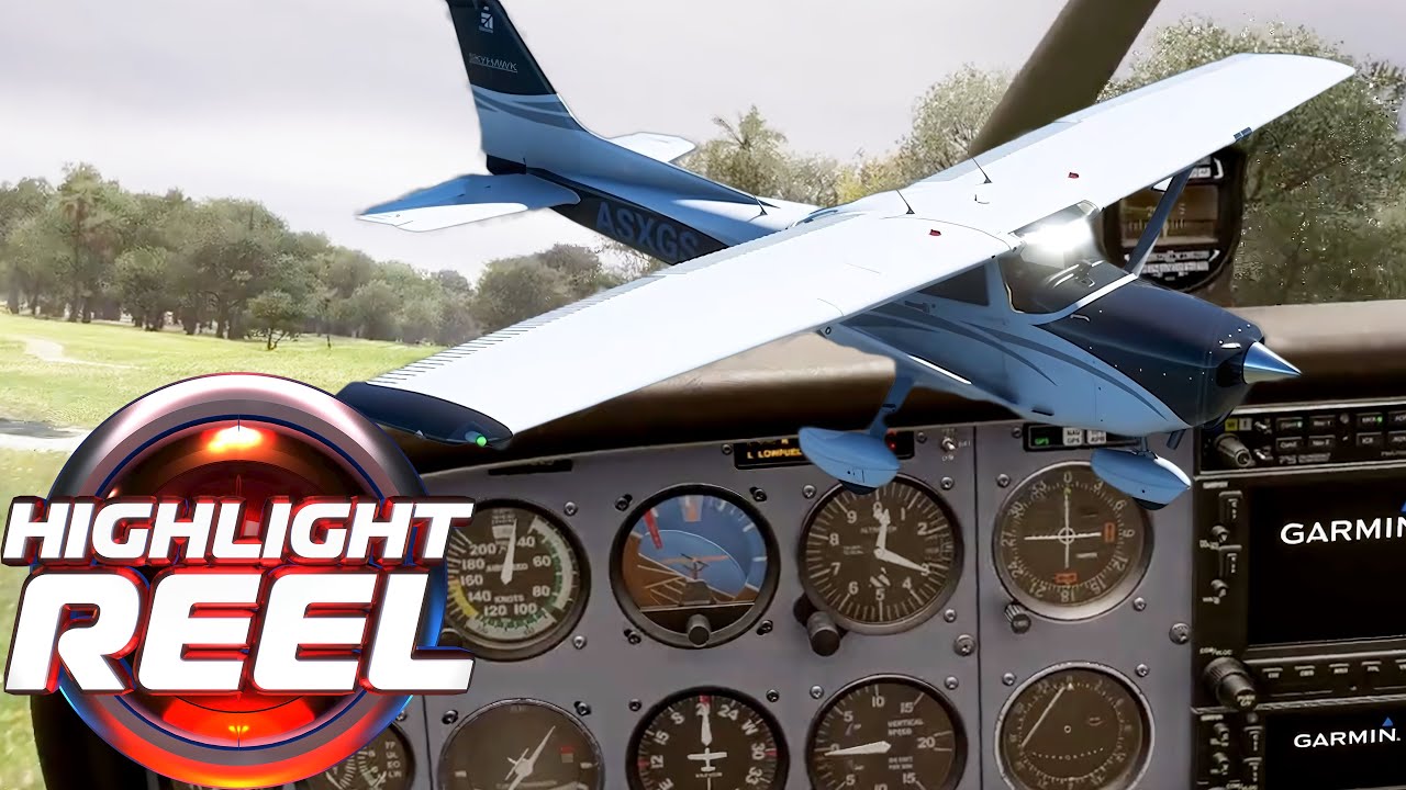 Golf Course Landing Recreated in Flight Simulator ⛳️