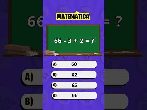 Teste Seus Conhecimentos de Matemática | Quiz #matemática #quiz