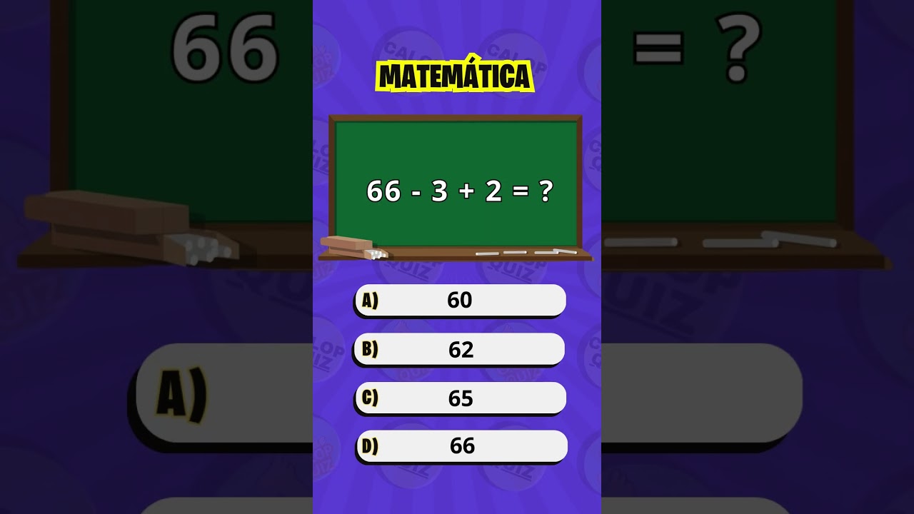 Teste Seus Conhecimentos em Matemática | Quiz