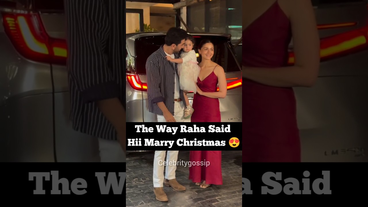 Ranbir & Alia Celebrate Christmas with Raha 🎄