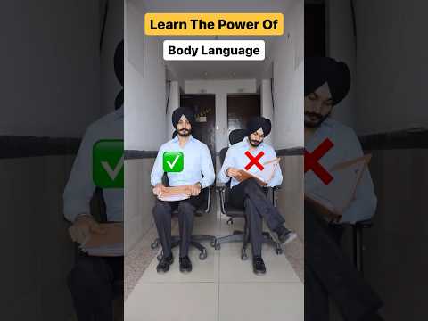 Learn the power of body language (Look confident in interview)