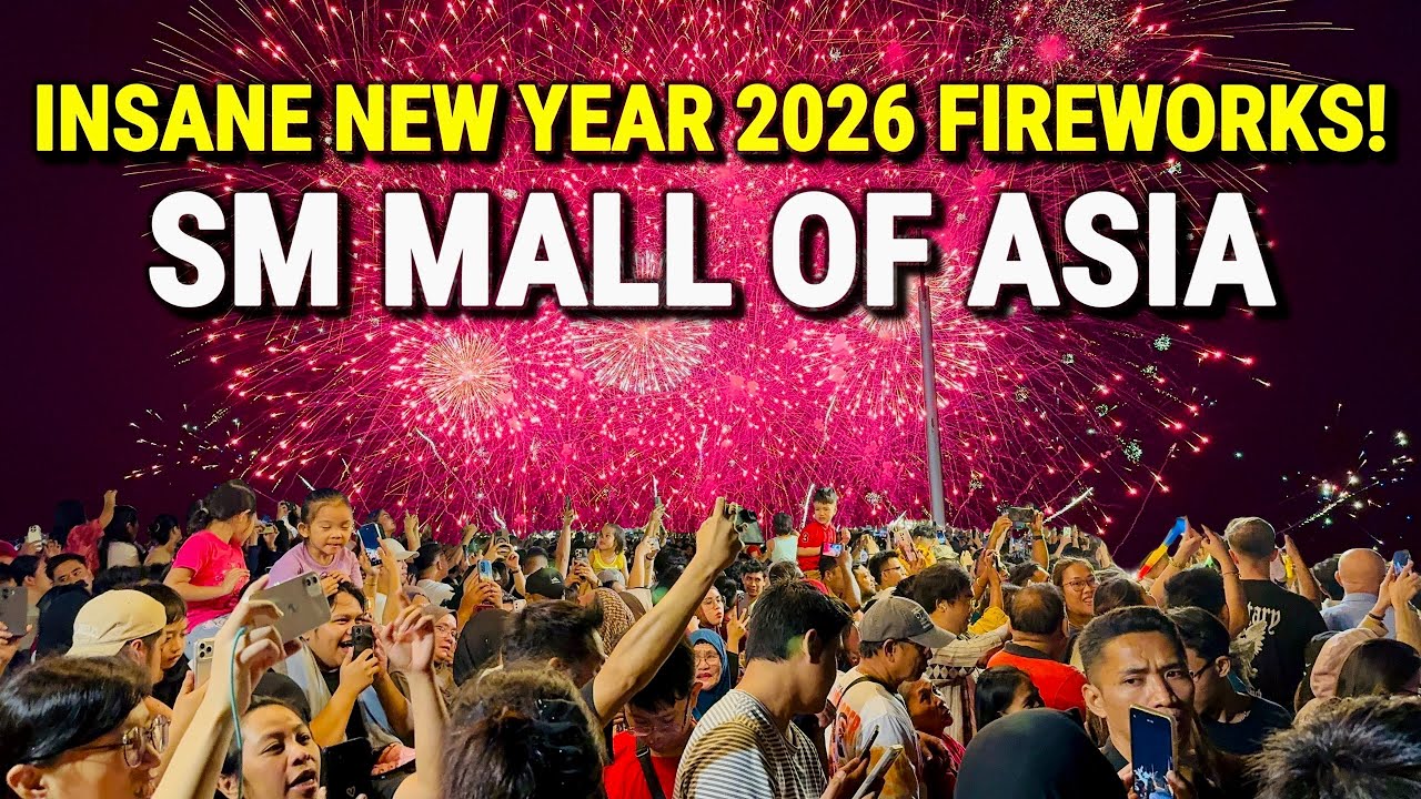 INSANE NEW YEAR 2026 Fireworks at SM MALL OF ASIA, Philippines 🇵🇠Manila Bay Explosion!