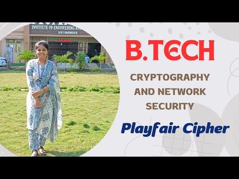 Cryptography and Network Security : Playfair Cipher || BTech JNTUK/JNTUGV