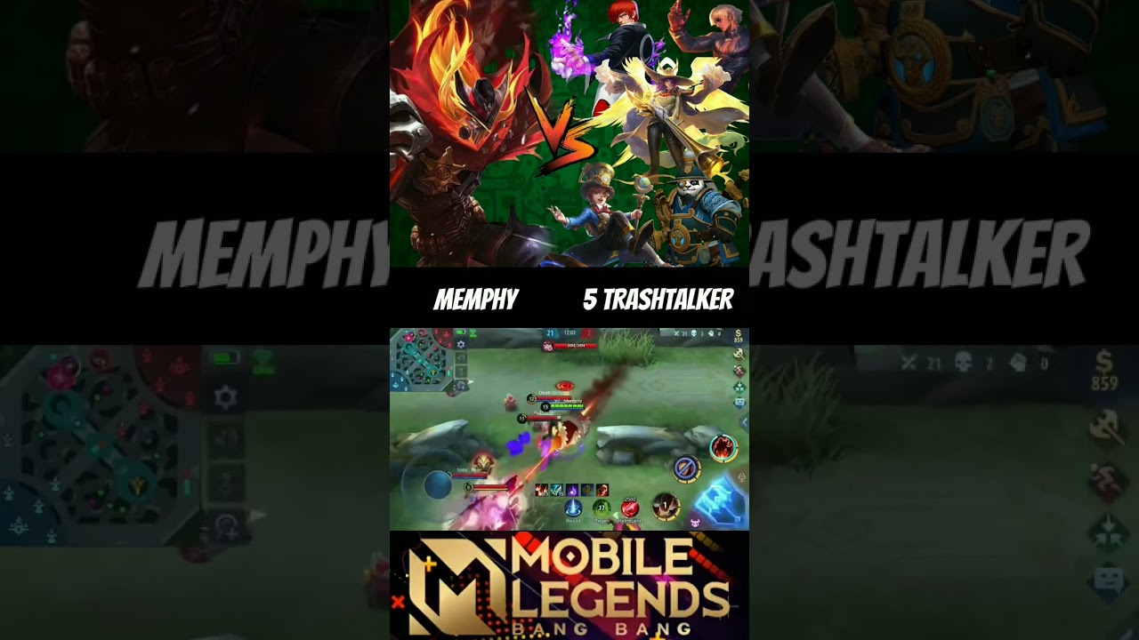 Memphy vs 5 Trashtalker🔥 (1v5) Victory or Defeat🔥 #memphy #aldous #mlbb #shorts