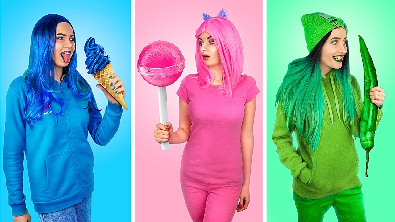 Tantangan Warna: Makan & Beli Semua Satu Warna 24 Jam