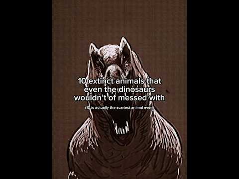 10 extinct animals even the dinosaurs wouldn’t of messed with #extinctanimals #dinosaur