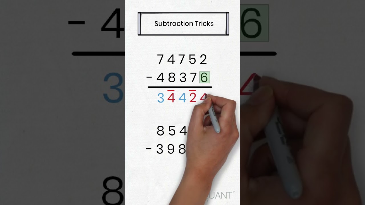 Master Vedic Math: Subtract Without Borrowing in Seconds! ✨