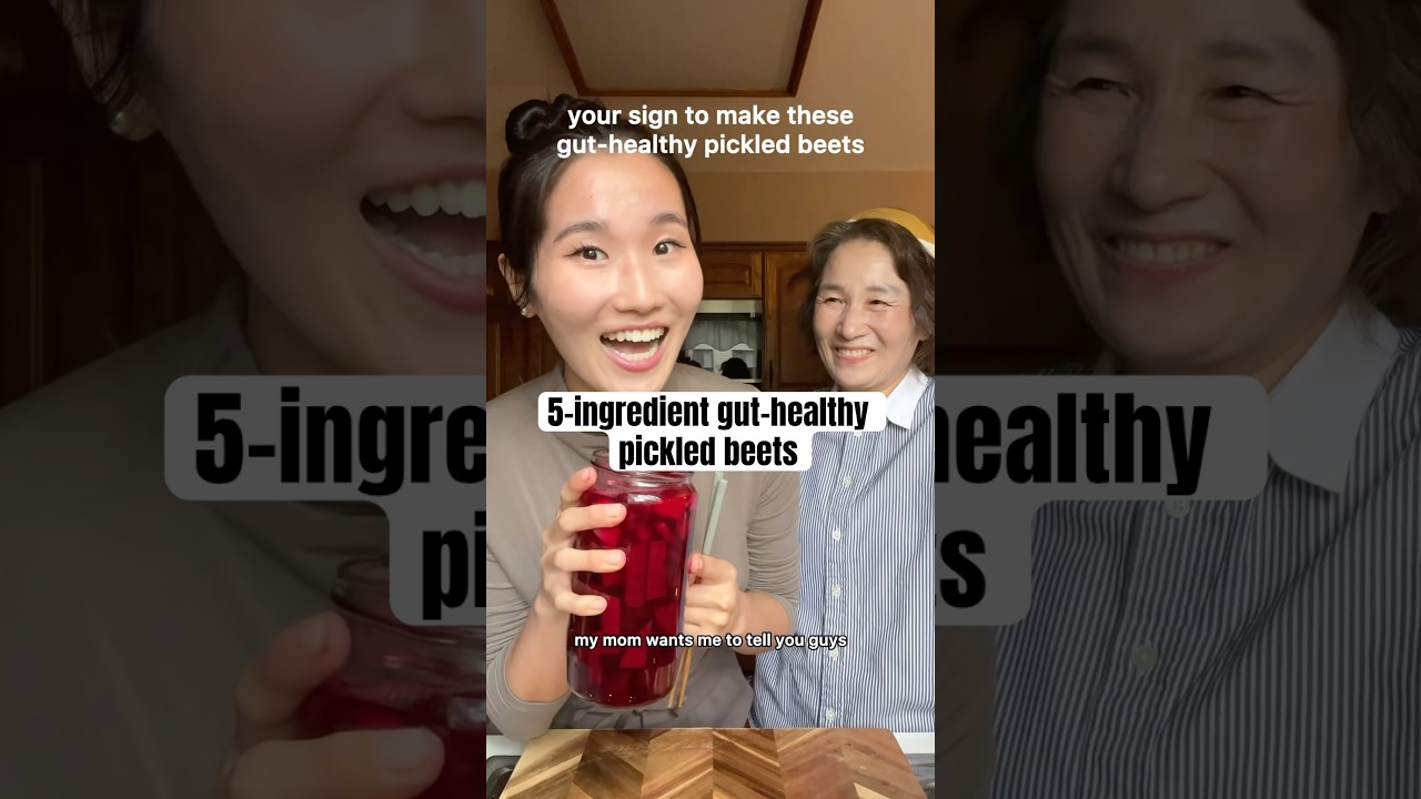 5-ingredient pickled beets! No sugar and so delicious! #guthealth #healthyrecipe