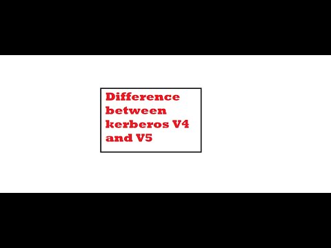 Difference between Kerberos V4 and V5 | Kerberos | Information and network security | INS