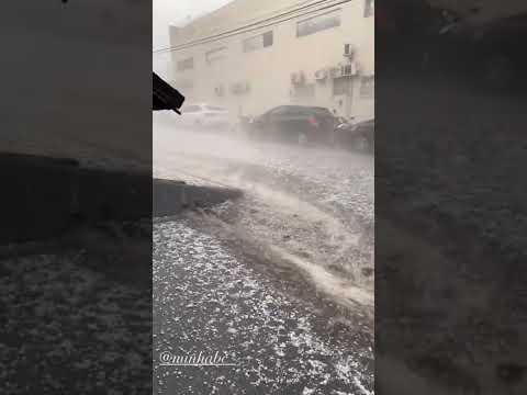 ⚠️ Chuva de Granizo registrada no final da tarde em Balneário Camboriú 23/06 😱🌨🍃