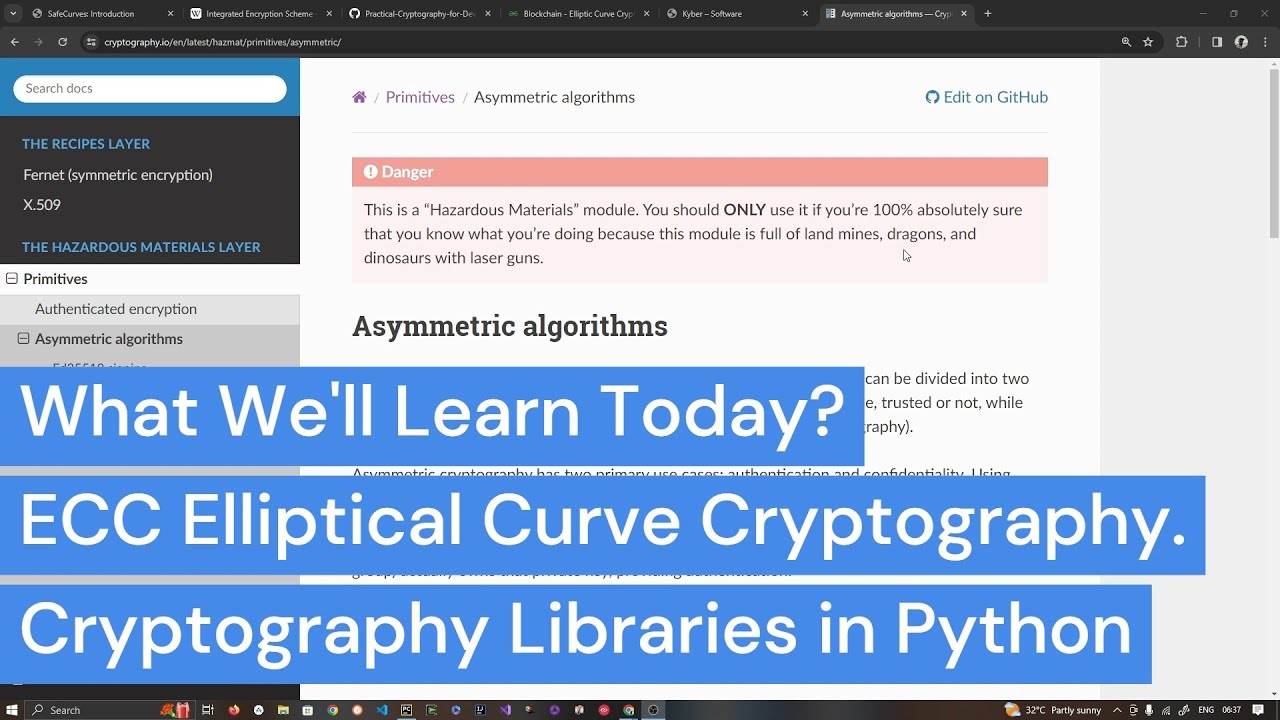 Python Cryptography Tutorial: Master Elliptic Curve Cryptography (ECC) Algorithms 🔐