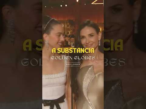'A Substância' - Demi Moore e Margaret Qualley no Globo de Ouro 2025 #asubstancia #globodeouro