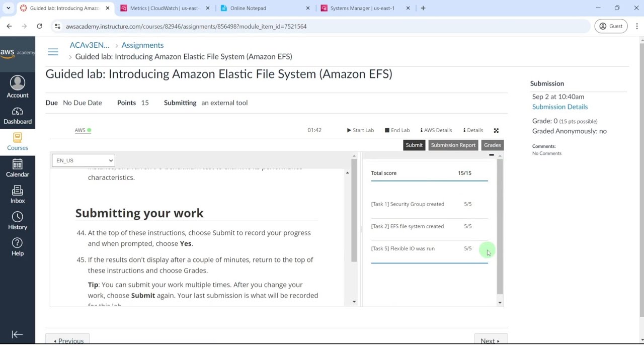 AWS Module 5: EC2 & EFS Guided Lab