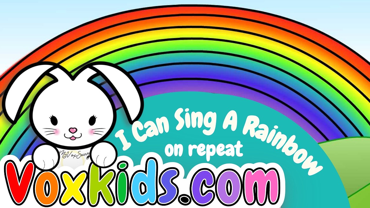 🌈 I Can Sing A Rainbow with Lyrics | Color Song for Kids on Repeat | VoxKids by MyVoxSongs