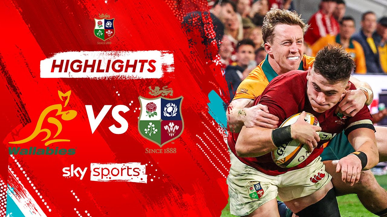 Australia vs British & Irish Lions First Test Highlights 🦁