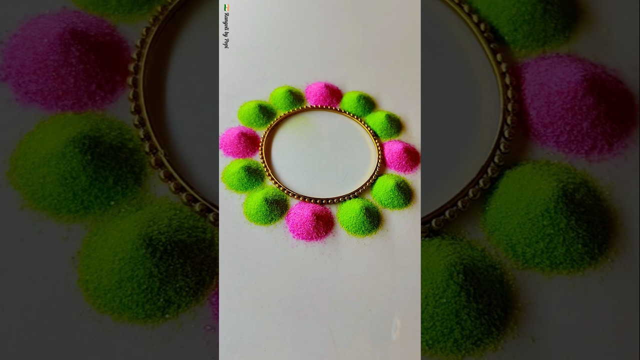 Simple & Beautiful Rangoli Designs for Beginners 🌸