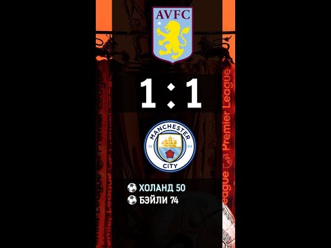 Астон Вилла 1-1 Манчестер Сити Обзор Матча | Aston Villa 1-1 Manchester City Highlights