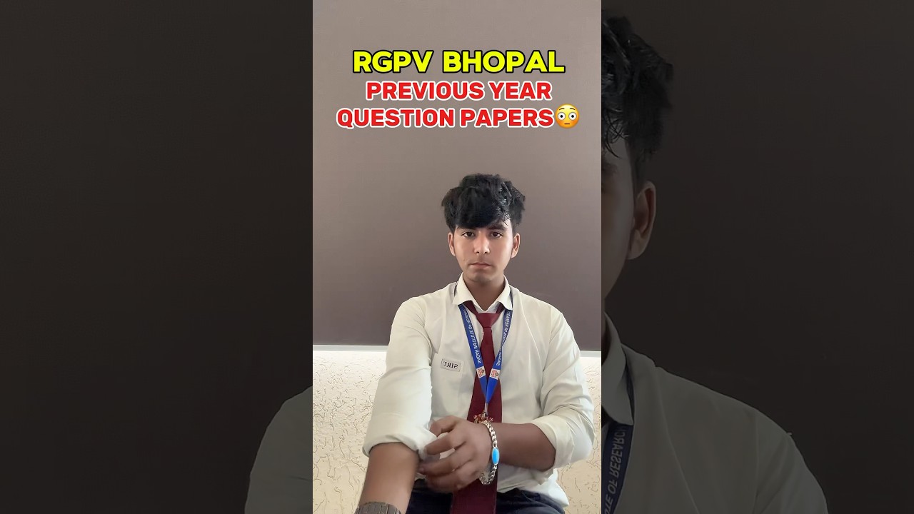 RGPV Previous Year Question Papers | RGPV Bhopal | Grow with Farooque