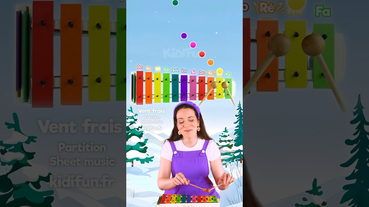Apprends Vent Frais au Xylophone ❄️