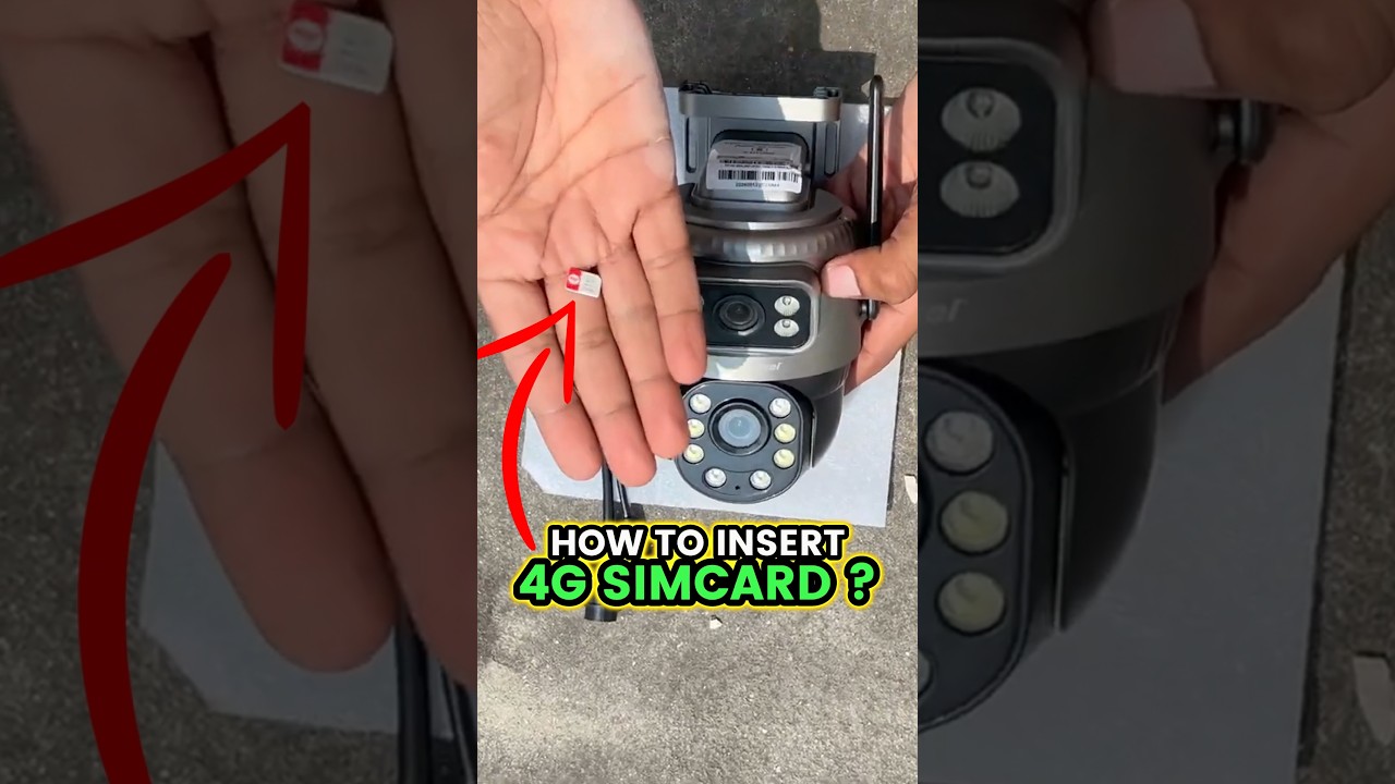 Active Pixel 4G Solar Dual Lens Camera: Insert SIM Guide