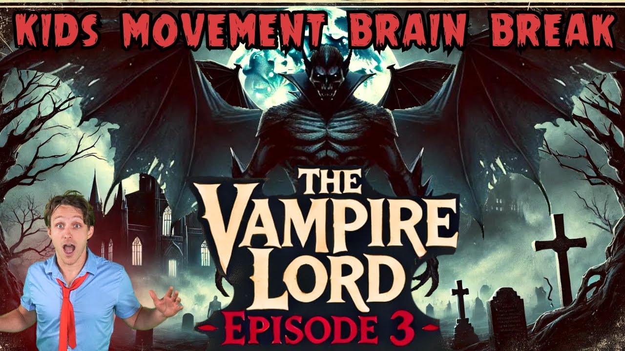 Vampire Brain Break Adventure 🧛‍♂️ | Fun Kids Movement & PE Games