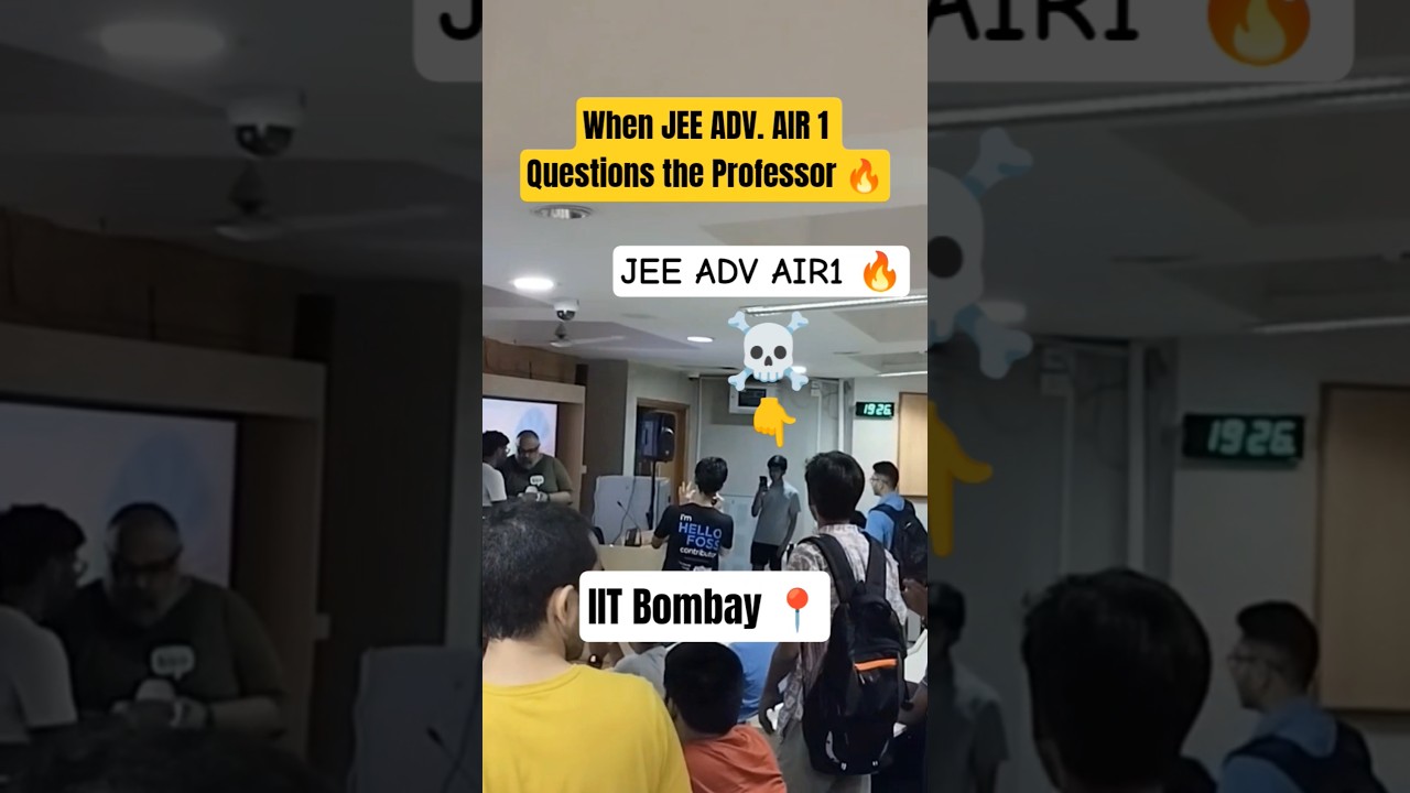 JEE Advanced AIR 1 Asks Professor at IIT Bombay π₯ | Salsa Night Highlights