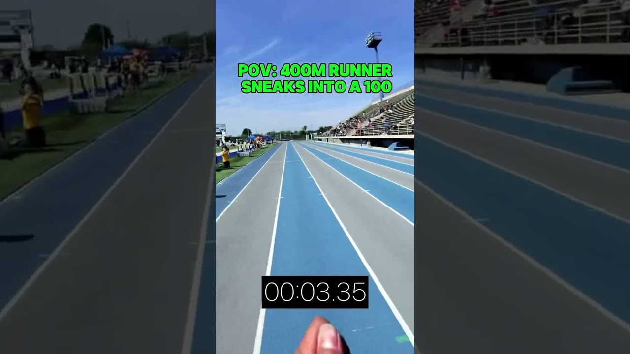 POV: 100m Sprint Experience 🏃‍♂️