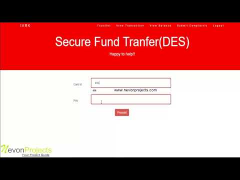 Secure Electronic Fund Transfer Over Internet Using DES PHP