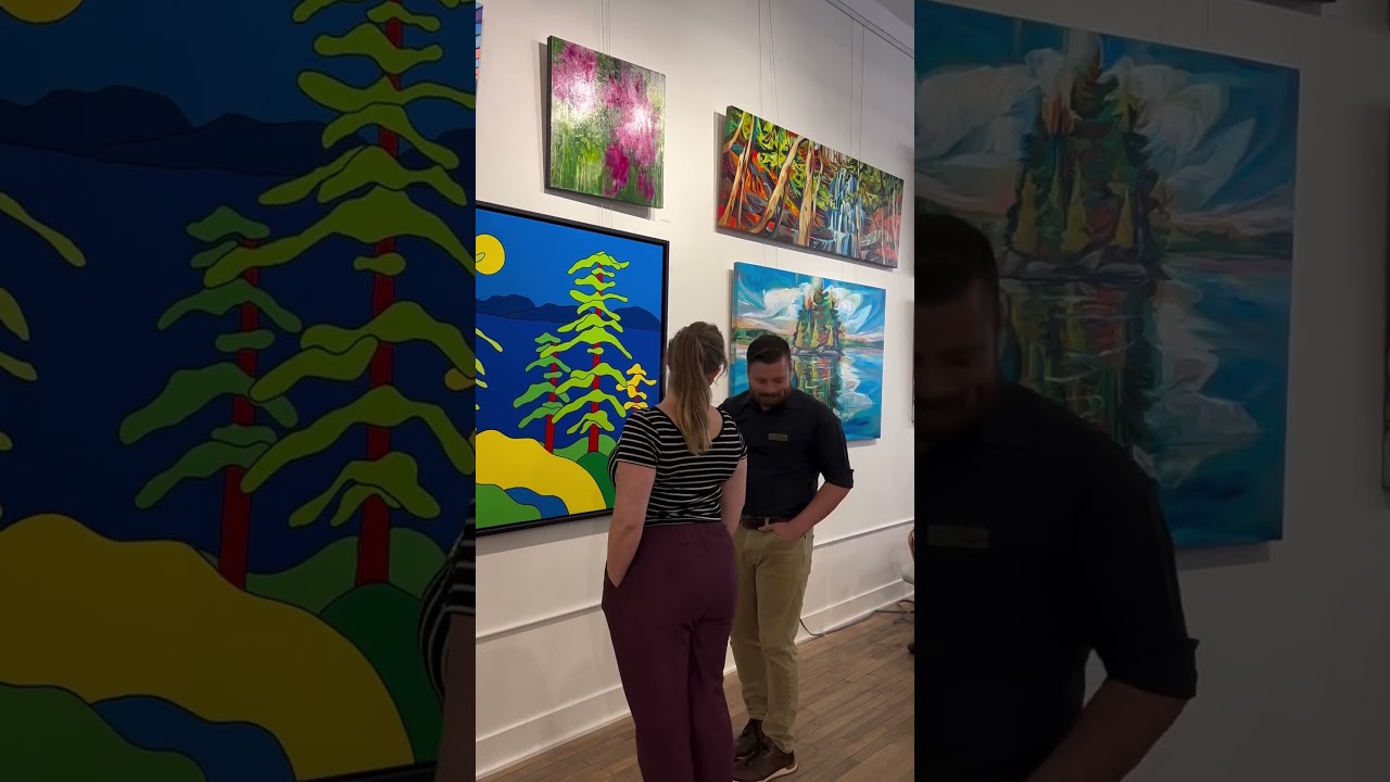 When You Just Want To Talk About Art! At my gallery Crown & Press my staff is amazing! #artgallery