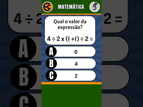 QUIZ DE MATEMÁTICA PARA CONCURSOS PÚBLICOS