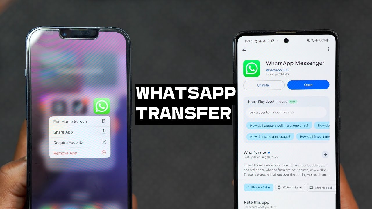 Transfer WhatsApp from iPhone to Android Safely