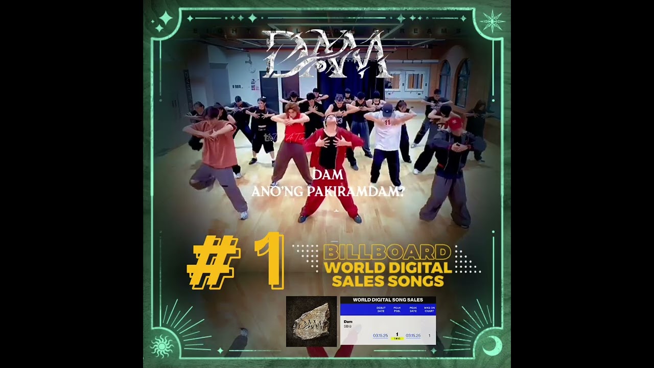 SB19 DAM Debuts at #1 on Billboard World Digital Song Sales! 🎉