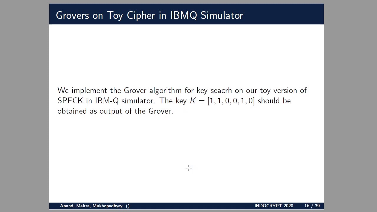 Quantum Cryptanalysis of SPECK: Insights from Indocrypt 2020 📊