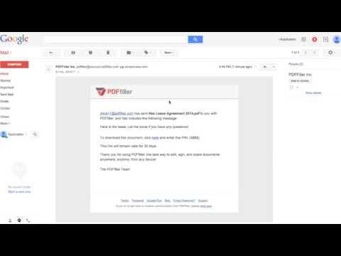 How to Email a Document with PDFfiller