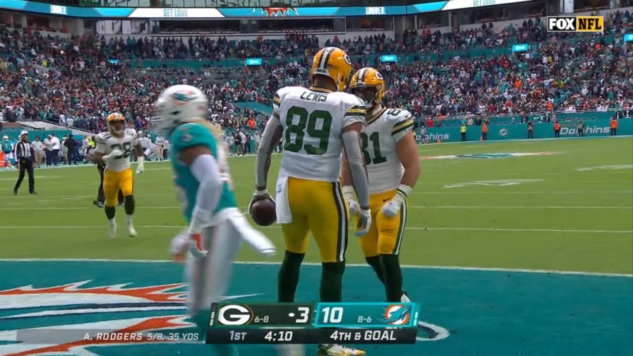 Aaron Rodgers Connects with Marcedes Lewis for 4th & Goal Touchdown 🏈