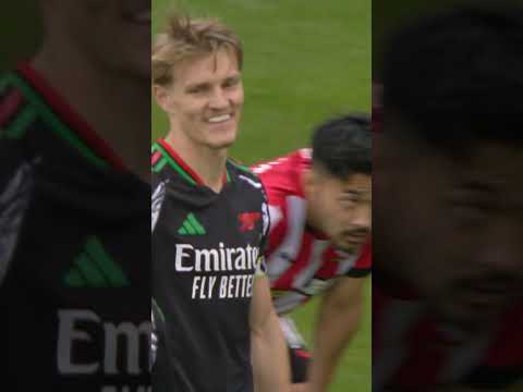 MARTIN ODEGAARD SECURES ALL THREE POINTS WITH A STUNNER AGAINST SOUTHAMPTON 🔥 #arsenal #epl #afc