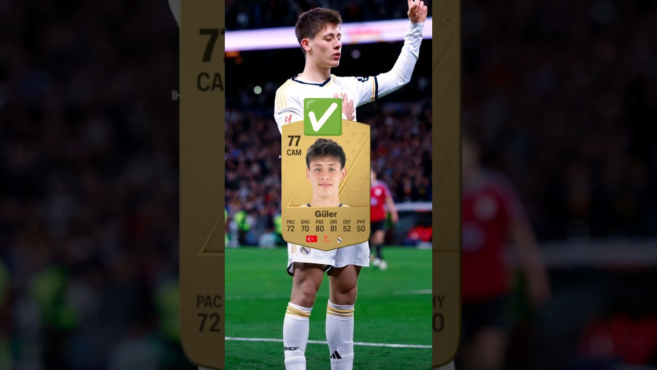 Arda Güler's FIFA 24 Rating Revealed ⚽