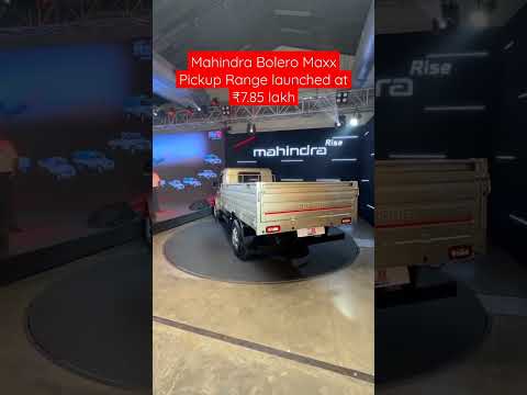 Mahindra Bolero Maxx Pickup Range launched at ₹7.85 lakh | #shorts