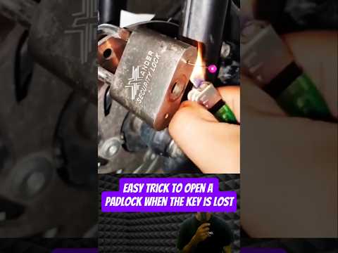 How to open a padlock when the key is lost