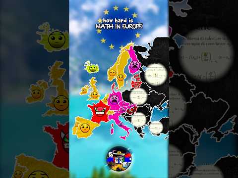 how hard is math in #europe #map #mapping #geography #history #mapper #math #mathematics #school