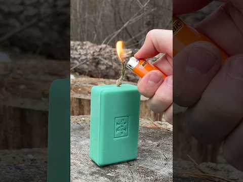 Выживание в лесу: свеча из мыла 🧼🔥