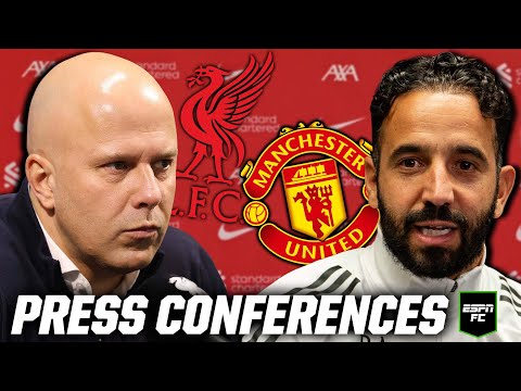 🎙️ Arne Slot & Ruben Amorim react to Liverpool vs. Manchester United | Press Conferences | ESPN FC