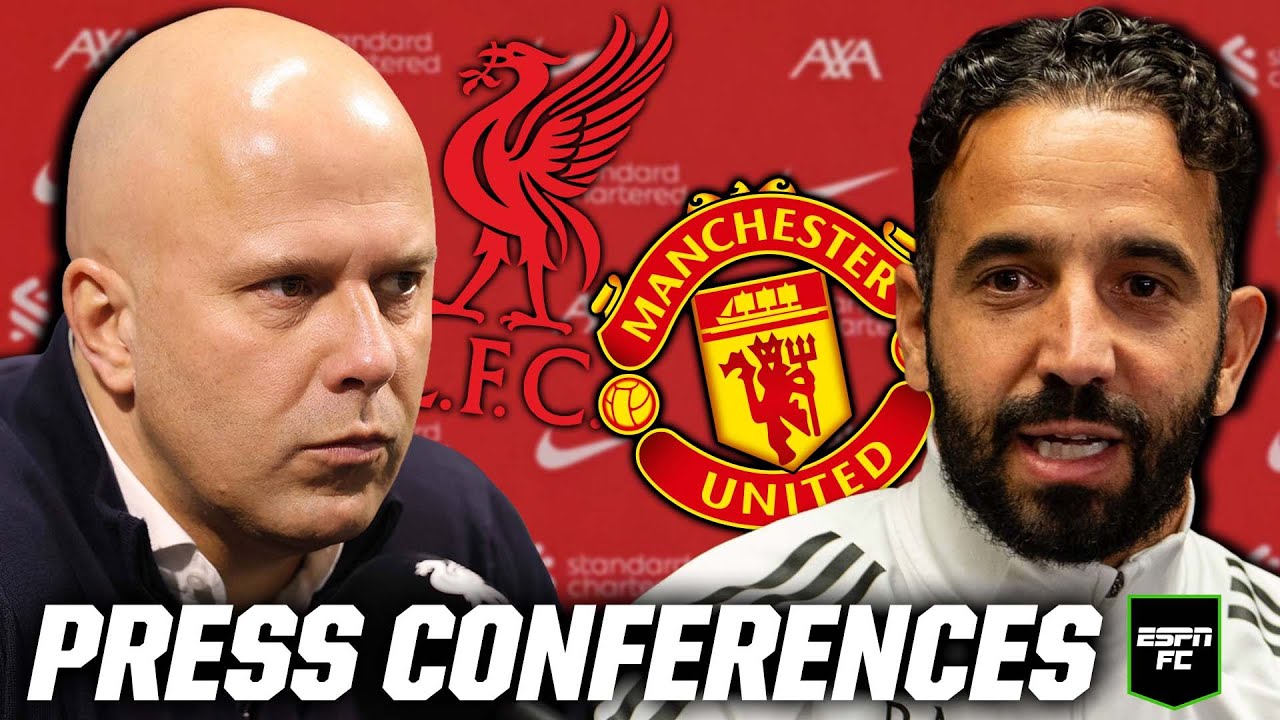 Arne Slot & Ruben Amorim React to Liverpool vs. Manchester United Match 🎙️