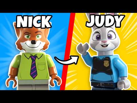 Created All Zootopia Characters in LEGO 🧱