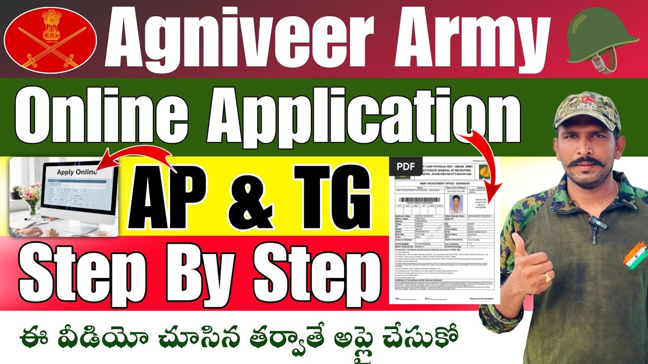 Agniveer Army 2026 Application Guide in Telugu 🪖