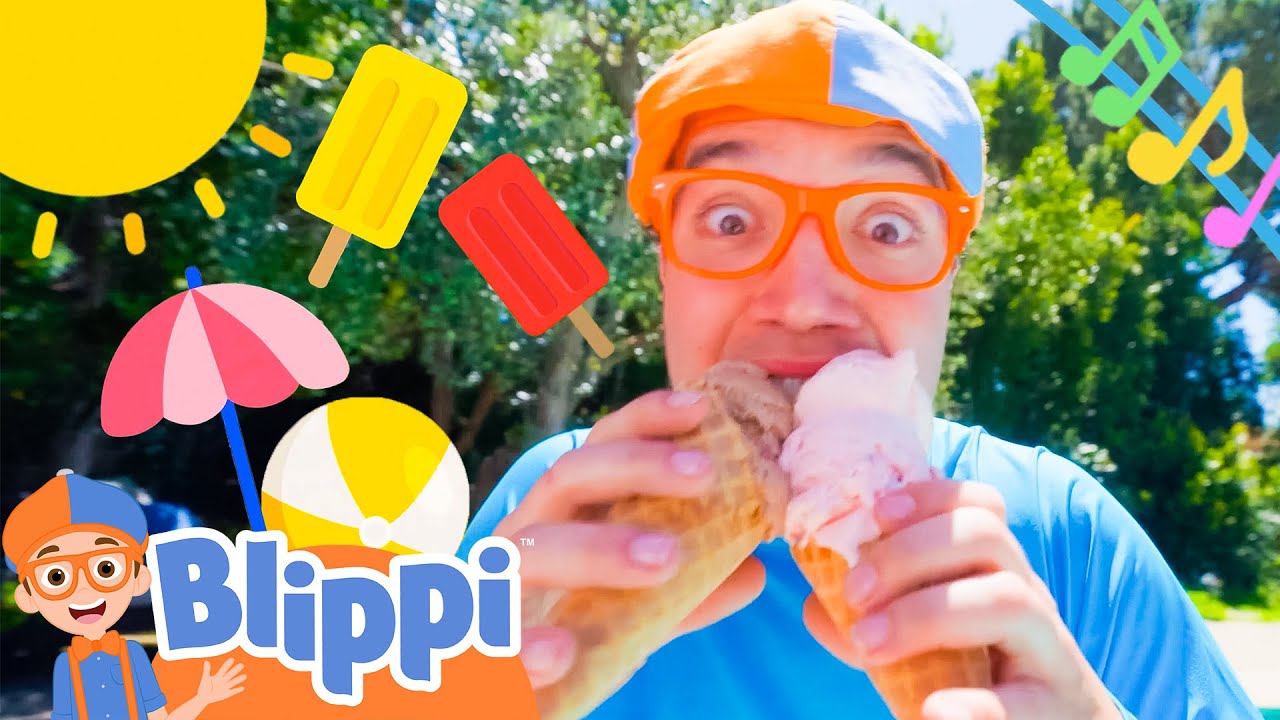 Blippi's New Pool Song for Summer Fun ☀️