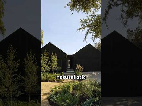 Nestled in the serene landscape of Australia, this minimalist home blends with naturalistic gardens.