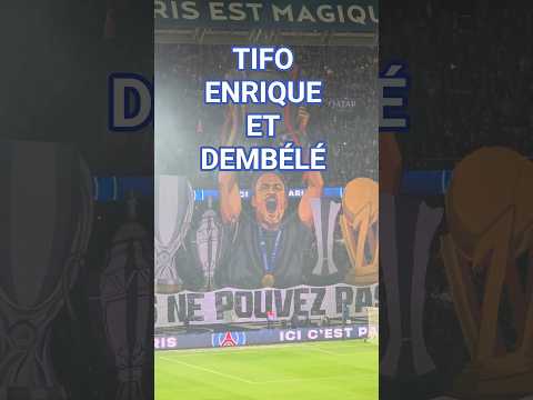 TIFO LUIS ENRIQUE & DEMBELÉ PSG 2-0 AUXERRE (J6 L1 25/26)